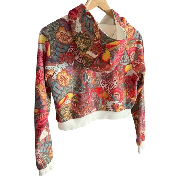Adidas Originals x The FARM Fugiprabali Cropped Floral Hoodie - Picture 5 of 9